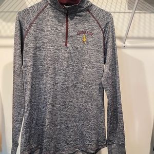 Arizona State 1/4 zip pullover light weight by Colosseum